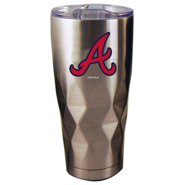 Atlanta Braves 22oz Stainless Steel Diamond Tumbler
