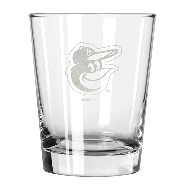 Baltimore Orioles 15oz Old Fashioned w/Etched Logo