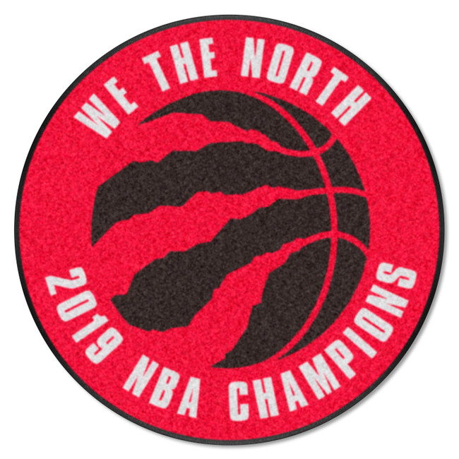 Toronto Raptors 2019 NBA Champions Basketball Rug - 27in. Diameter Championship - 2019 NBA Champions