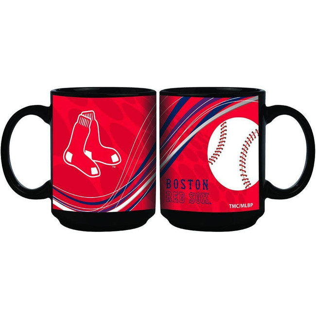 Boston Red Sox 15oz Dynamic Black Mug