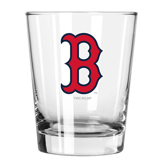 Boston Red Sox 15oz Old Fashioned w/Color Logo