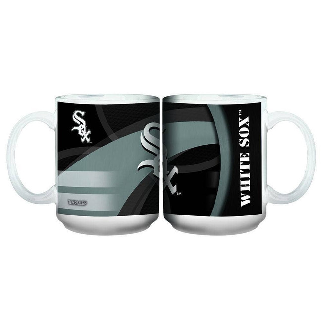 Chicago White Sox 15oz White Carbon Fiber Mug