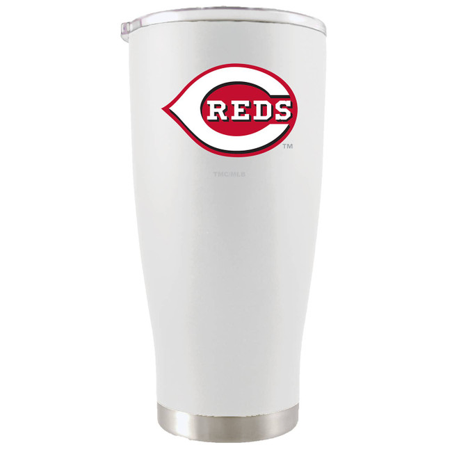 Cincinnati Reds 20oz White Tumbler w/Color Logo