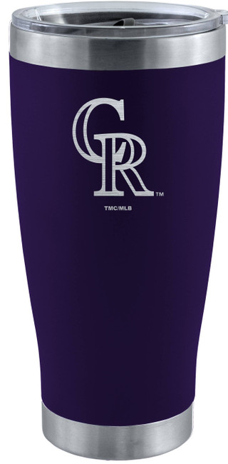 Colorado Rockies 20oz Purple Tumbler w/Etched Logo
