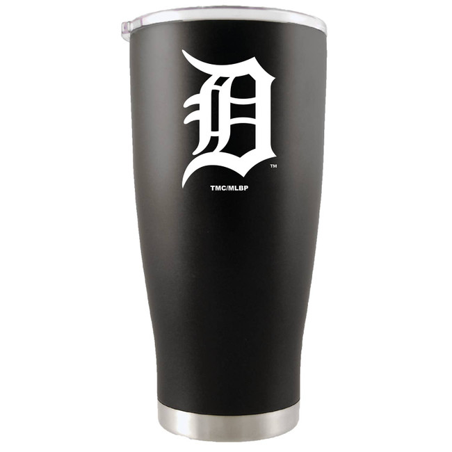 Detroit Tigers 20oz Black Tumbler w/Color Logo