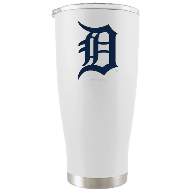 Detroit Tigers 20oz White Tumbler w/Color Logo
