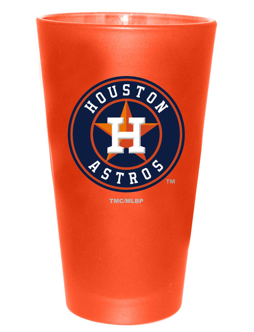 Houston Astros 16oz Color Frosted Pint Color Logo