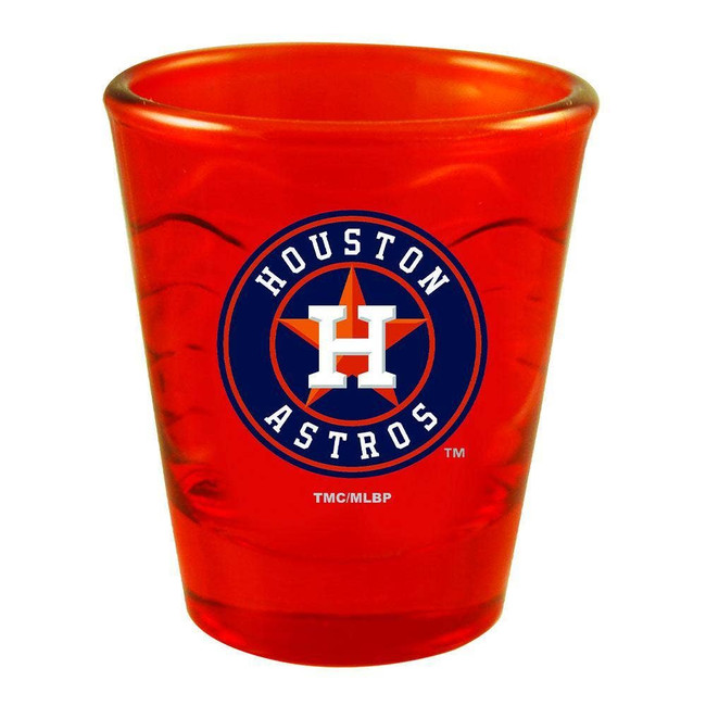 Houston Astros Swirl Clear Collect Glass