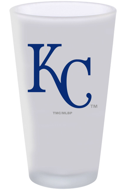 Kansas City Royals 16oz Frosted Pint Glass Color Logo