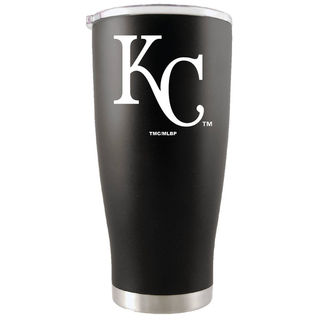 Kansas City Royals 20oz Black Tumbler w/Color Logo