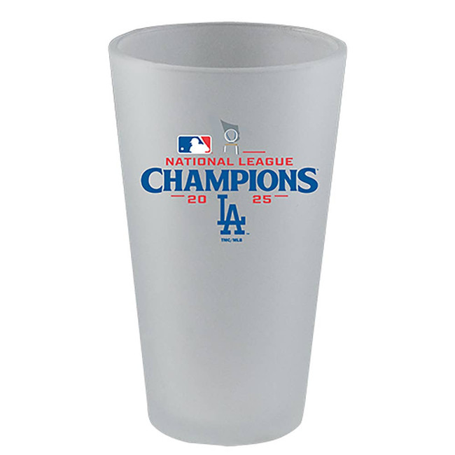 LA Dodgers 17oz Frosted Pint Glass 2025 World Series Champ