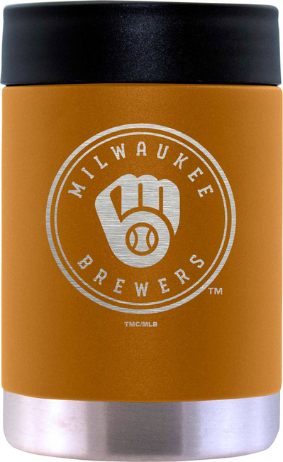 Milwaukee Brewers 12oz Canyon Can Holder Etched Logo