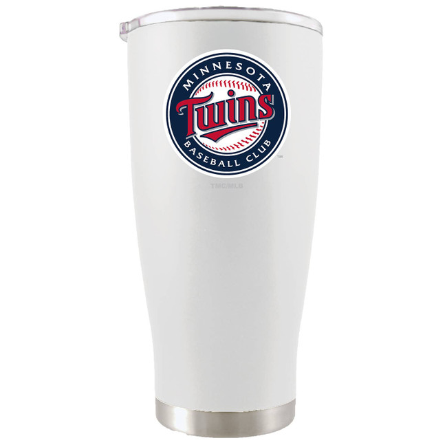 Minnesota Twins 20oz White Tumbler w/Color Logo