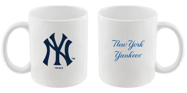 New York Yankees 11oz White Mug w/Color Logo