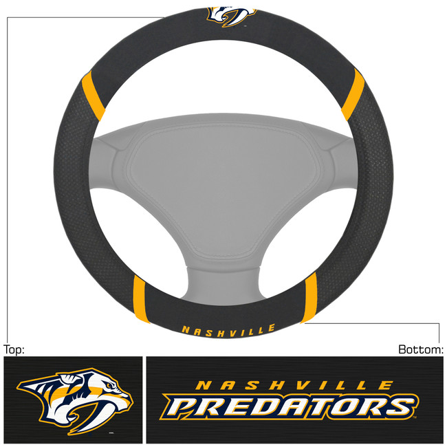 NHL - Nashville Predators Steering Wheel Cover 15"x15"