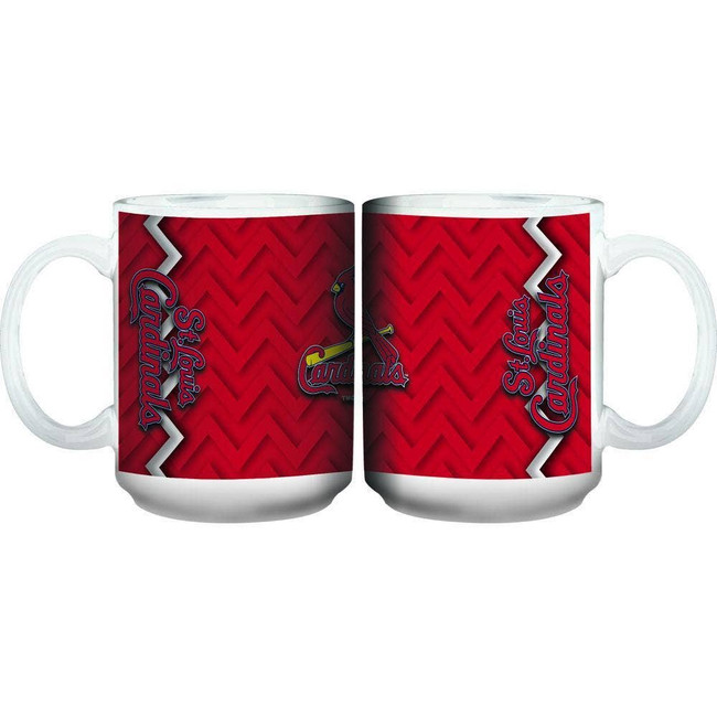 St. Louis Cardinals 11oz White Chevron Mug