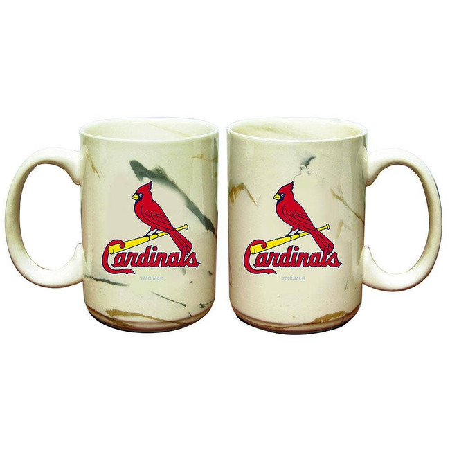 St. Louis Cardinals Marble Ceramic Mug
