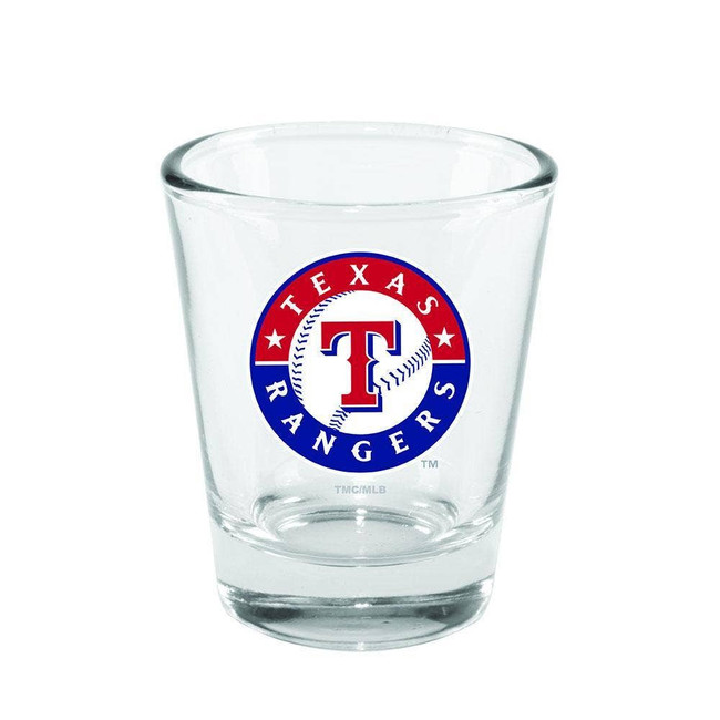 Texas Rangers 2oz Clear Collector Glass