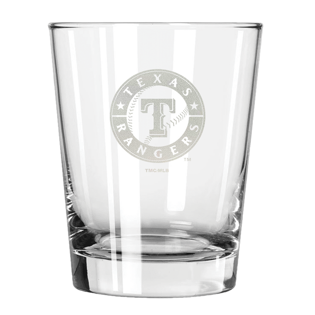 Texas Rangers 15oz Old Fashioned w/Etched Logo