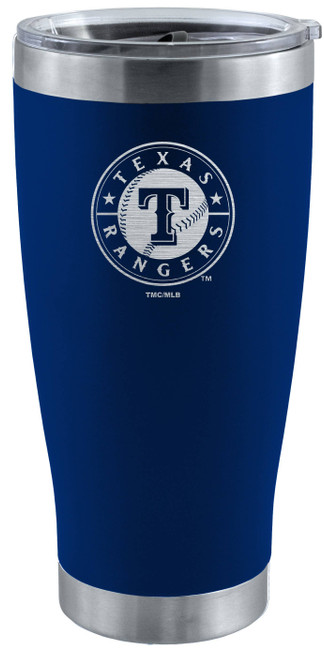 Texas Rangers 20oz Royal Blue Tumbler w/Etched Logo
