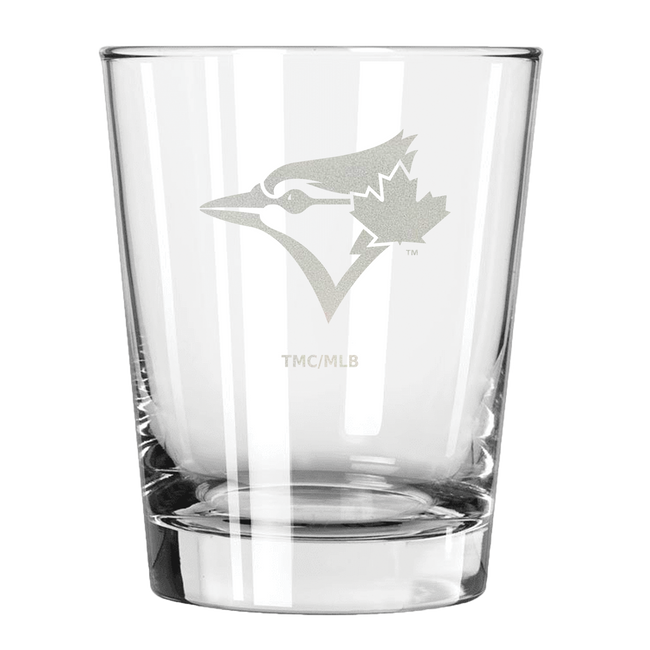 Toronto Blue Jays 15oz Old Fashioned w/Etched Logo