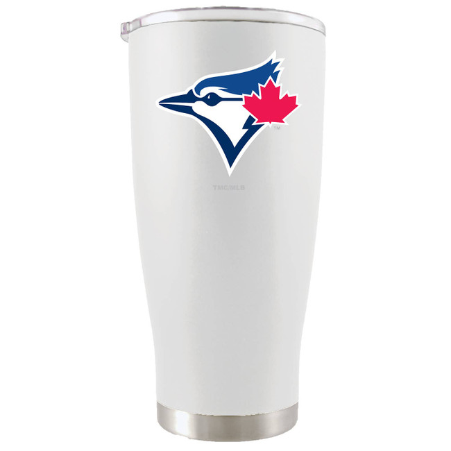 Toronto Blue Jays 20oz White Tumbler w/Color Logo