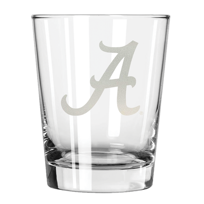 Alabama Crimson Tide 15oz Old Fashioned w/Etched Logo