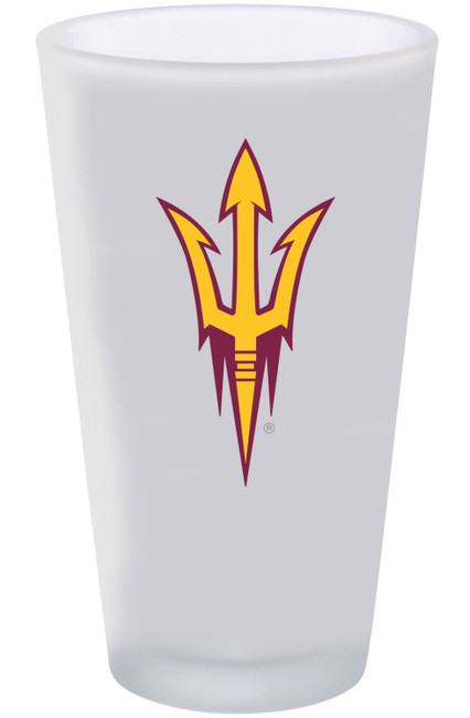 Arizona State Sun Devils 16oz Frosted Pint Glass Color Logo