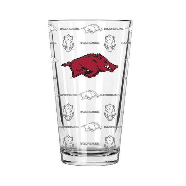 Arkansas Razorbacks Sandblasted Pint