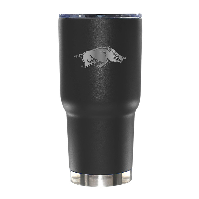 Arkansas Razorbacks 30oz Black Etched Tumbler