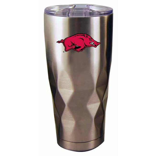 Arkansas Razorbacks 22oz Stainless Steel Diamond Tumbler