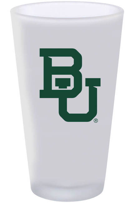 Baylor Bears 16oz Frosted Pint Glass Color Logo