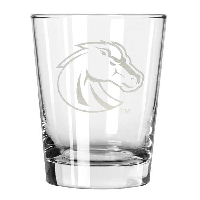 Boise State Broncos 15oz Old Fashioned w/Etched Logo