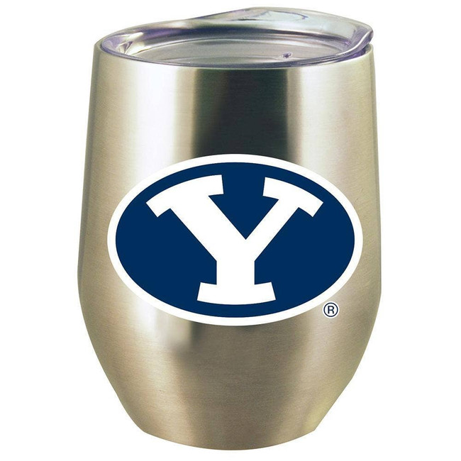 BYU Cougars 12oz Stainless Stemless Tumbler