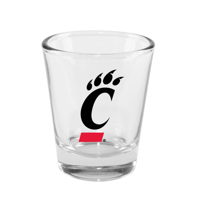 Cincinnati Bearcats 2oz Clear Collector Glass