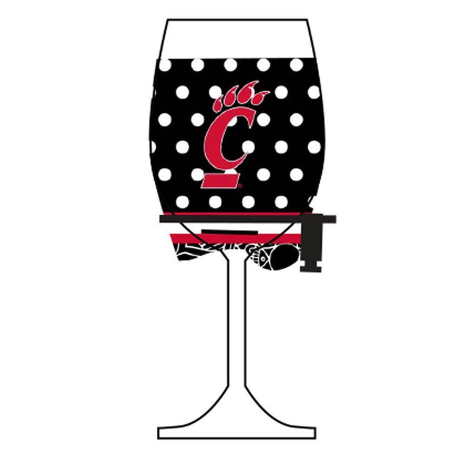 Cincinnati Bearcats Wine Glass Woozie