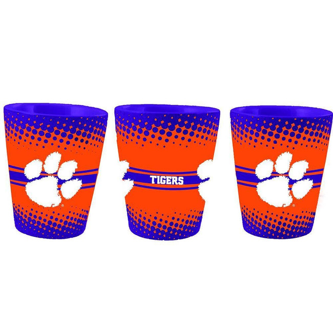 Clemson Tigers 2oz Full Wrap Collector Glass