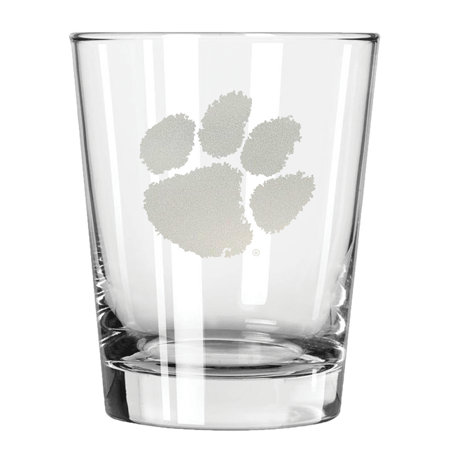 Clemson Tigers 15oz Old Fashioned w/Etched Logo