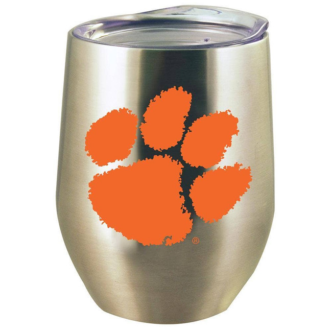 Clemson Tigers 12oz Stainless Stemless Tumbler
