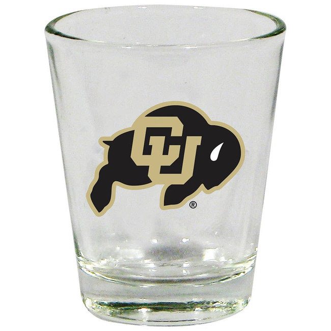 Colorado Buffaloes 2oz Clear Collector Glass