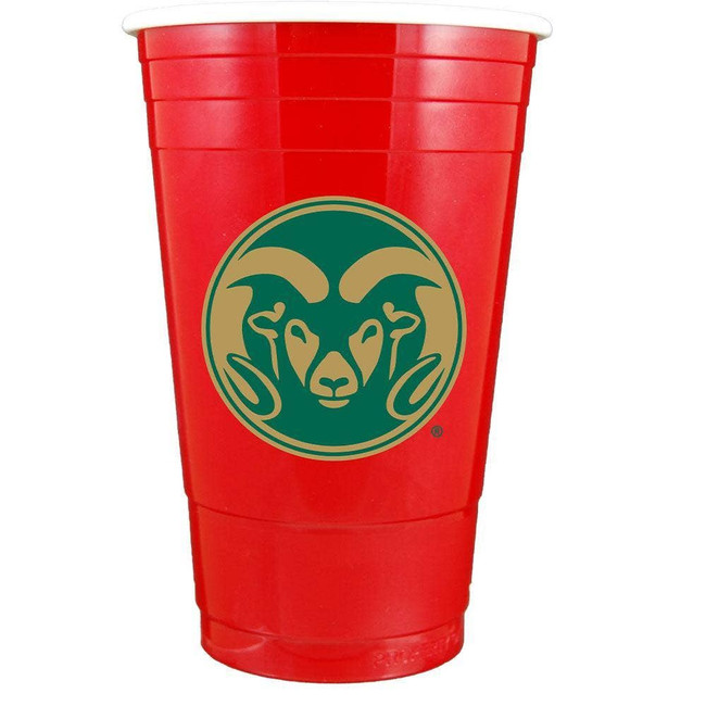 Colorado State Rams Red Plastic Cup