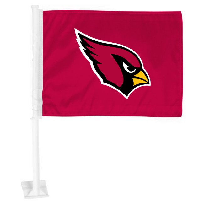 Arizona Cardinals Car Flag Large 1pc 11" x 14" Cardinal Head Primary Logo
