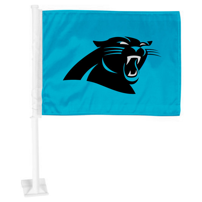 Carolina Panthers Car Flag Large 1pc 11" x 14" Panther Head Primary Logo