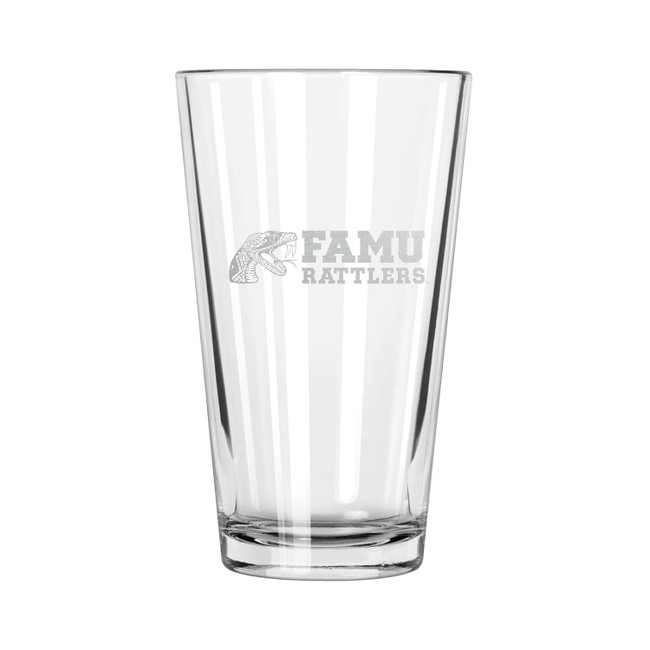 Florida A&M Rattlers 16oz Pint Glass w/Etched Logo