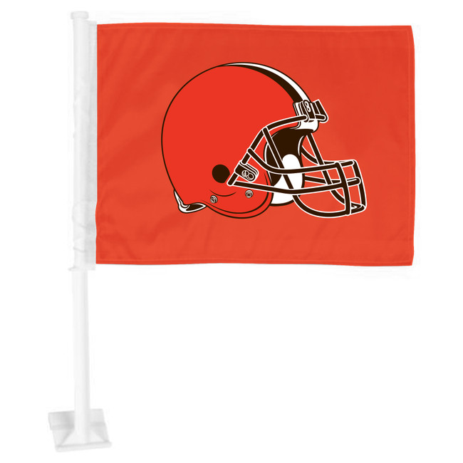 Cleveland Browns Car Flag Large 1pc 11" x 14" Browns Helmet Primary Logo