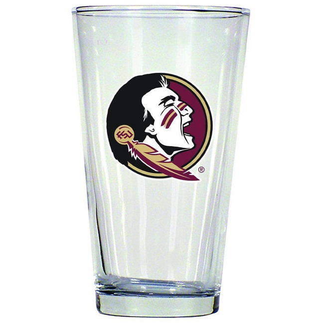 Florida State Seminoles 16oz Pint Glass w/Color Logo