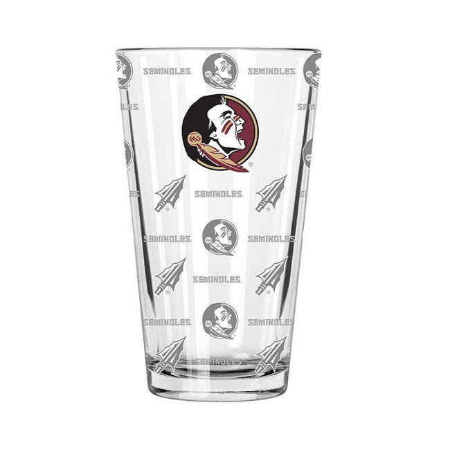 Florida State Seminoles Sandblasted Pint