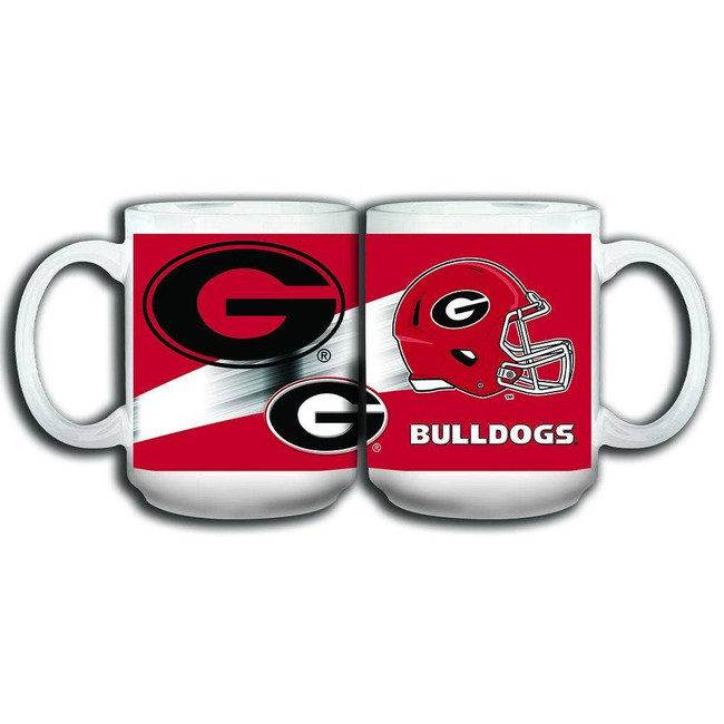 Georgia Bulldogs 15oz 3D White Mug