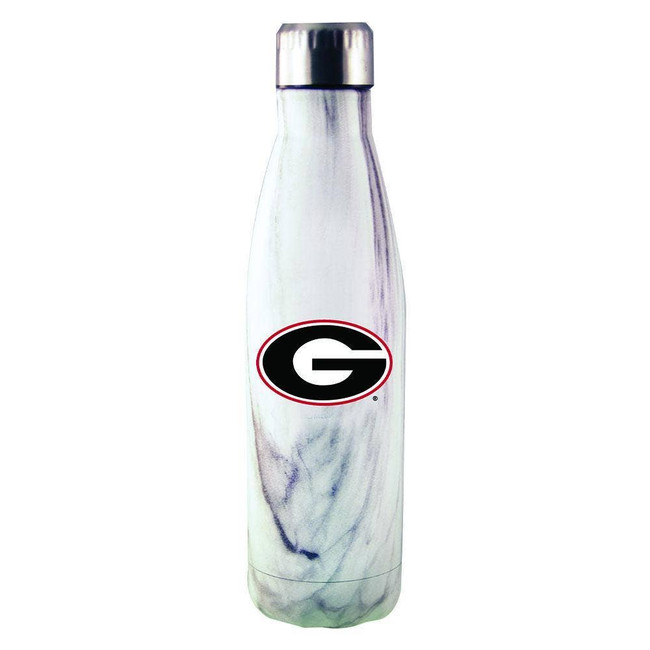 Georgia Bulldogs Marble Stainless Steel Water Bottle