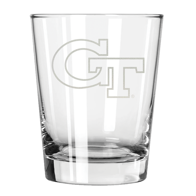 Georgia Tech 15oz Old Fashioned w/Etched Logo